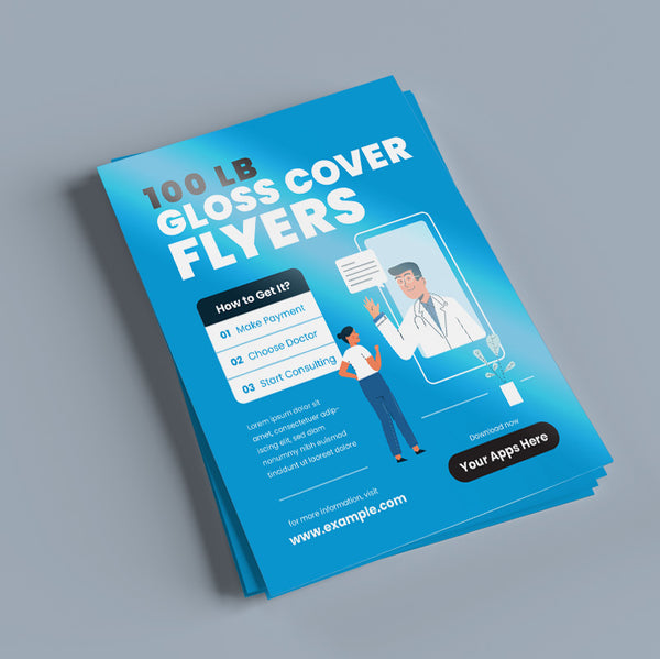 100lb Gloss Cover Flyers