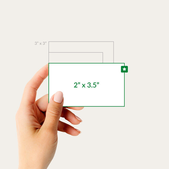 32PT Uncoated Painted EDGE Business Cards (Painted Edges Cards)