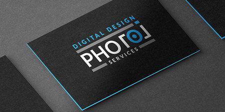 32PT Uncoated Painted EDGE Business Cards (Painted Edges Cards)