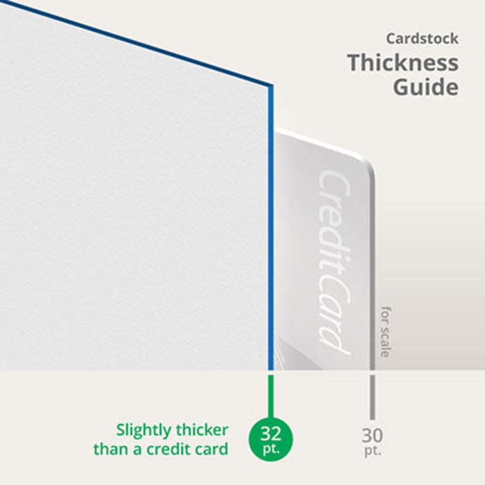 32PT Uncoated Painted EDGE Business Cards (Painted Edges Cards)