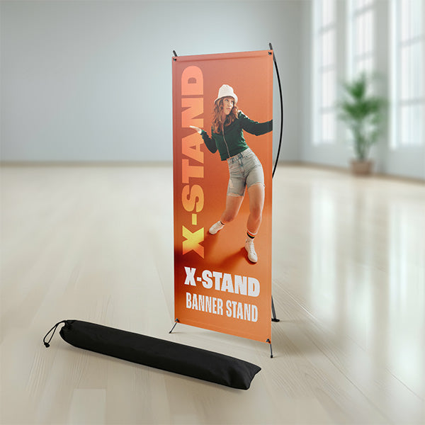 Custom X-Stand Banner | 24"x63" Matte Vinyl, Portable Display