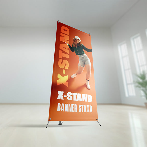 Custom X-Stand Banner | 24"x63" Matte Vinyl, Portable Display