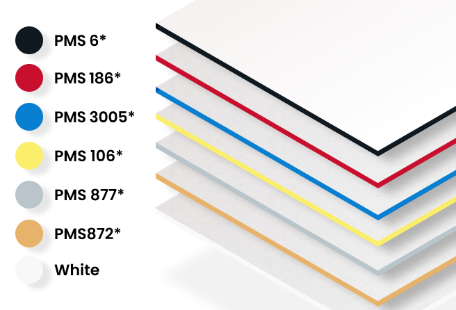 32PT Uncoated Painted EDGE Business Cards (Painted Edges Cards)