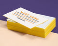 32PT Uncoated Painted EDGE Business Cards (Painted Edges Cards)